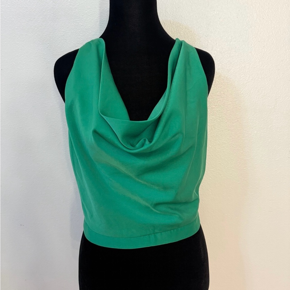 Elegant Green Women's Halter Top